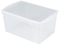 BOOK BINS INTERLOCKING DOUBLE WIDE TRANSLUCENT EACH