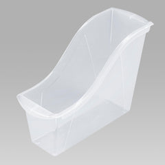 BOOK BINS INTERLOCKING SMALL TRANSLUCENT EACH