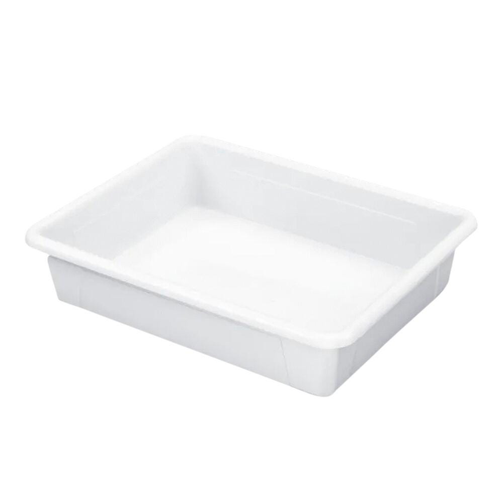 SCHOOL SMART STORAGE TRAY - 10-3/4 X 13-1/4 X 3 INCHES - WHITE - EACH