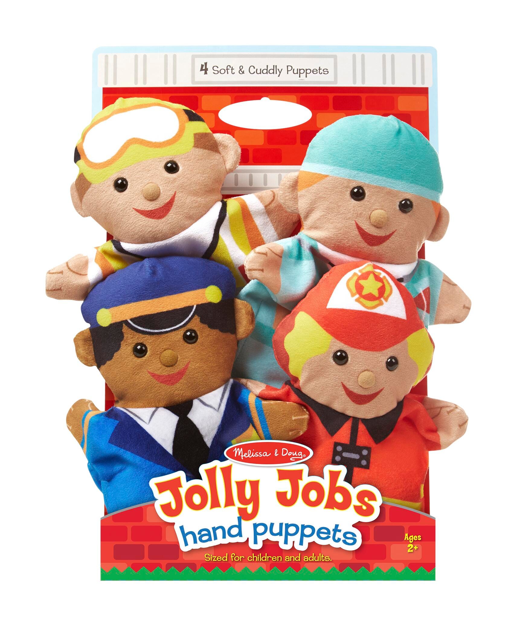JOLLY HELPERS HAND PUPPETS - SET OF 4