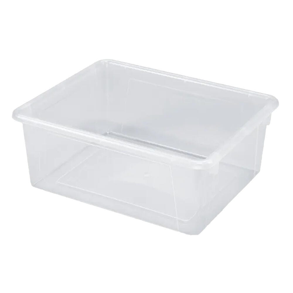 SCHOOL SMART DEEP STORAGE BIN - 10-3/4 X 13-3/8 X 5-1/4  - TRANSLUCENT - EACH