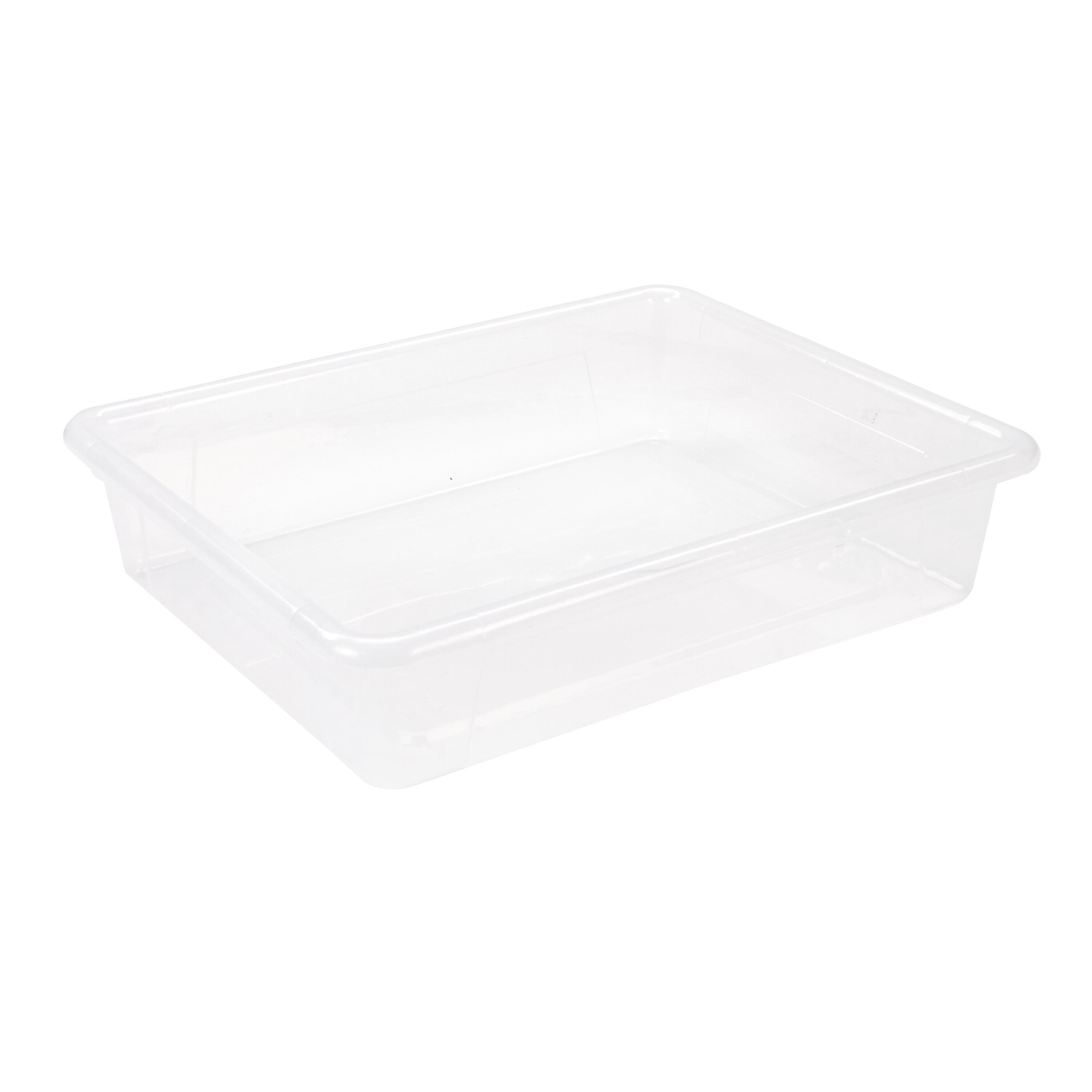 SCHOOL SMART STORAGE TRAY - 10-3/4 X 13-1/4 X 3 INCHES - TRANSLUCENT - EACH