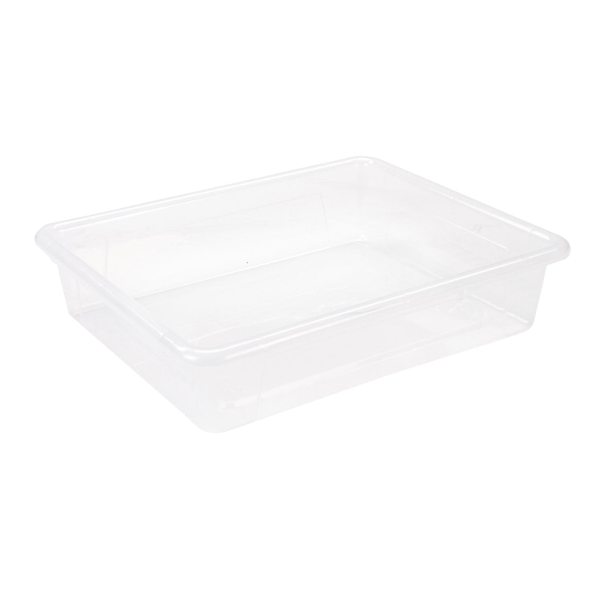SCHOOL SMART STORAGE TRAY - 10-3/4 X 13-1/4 X 3 INCHES - TRANSLUCENT - EACH