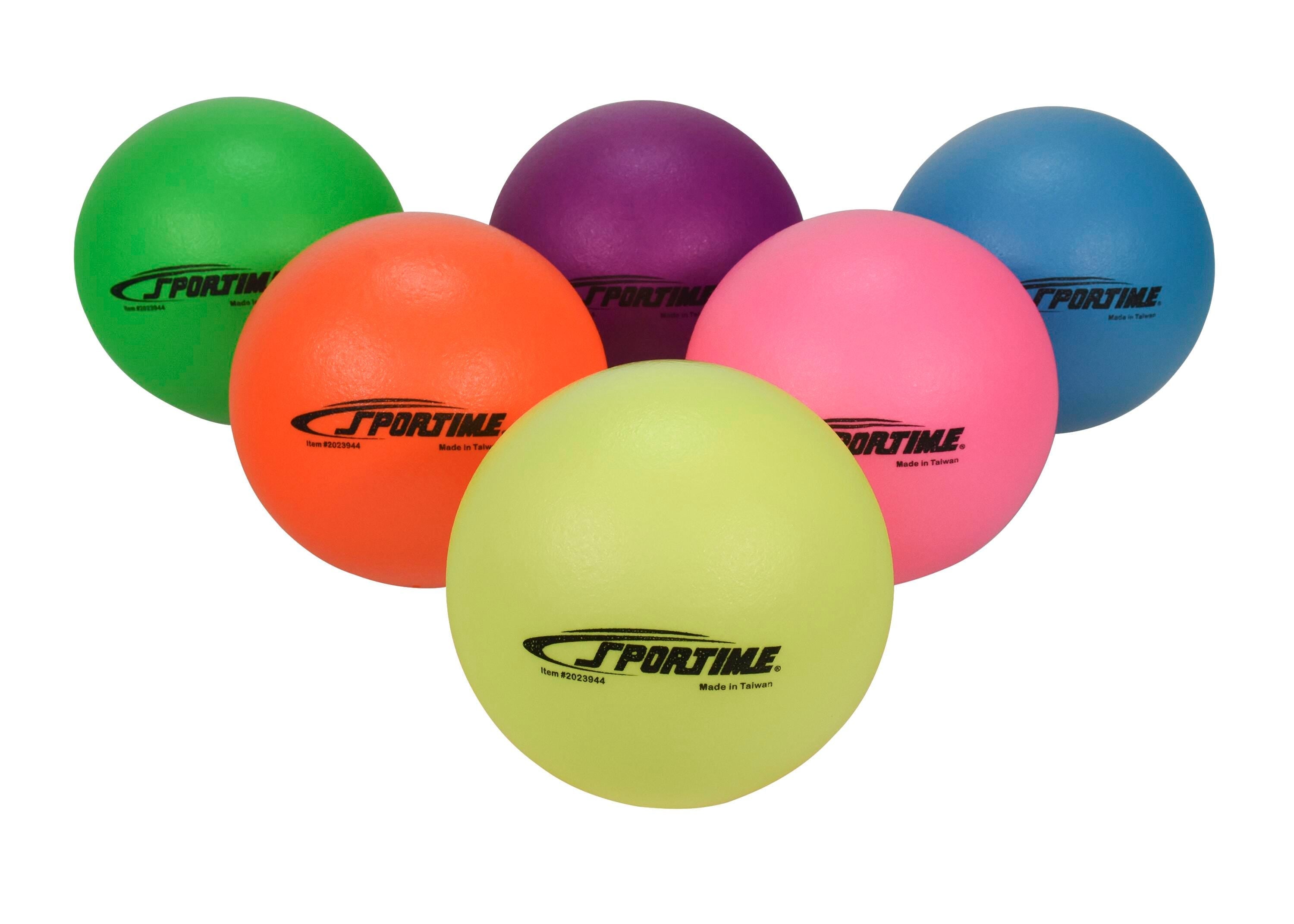 NEON TECHNO-COAT BALLS 6.25 INCHES MEDIUM - SET OF 6