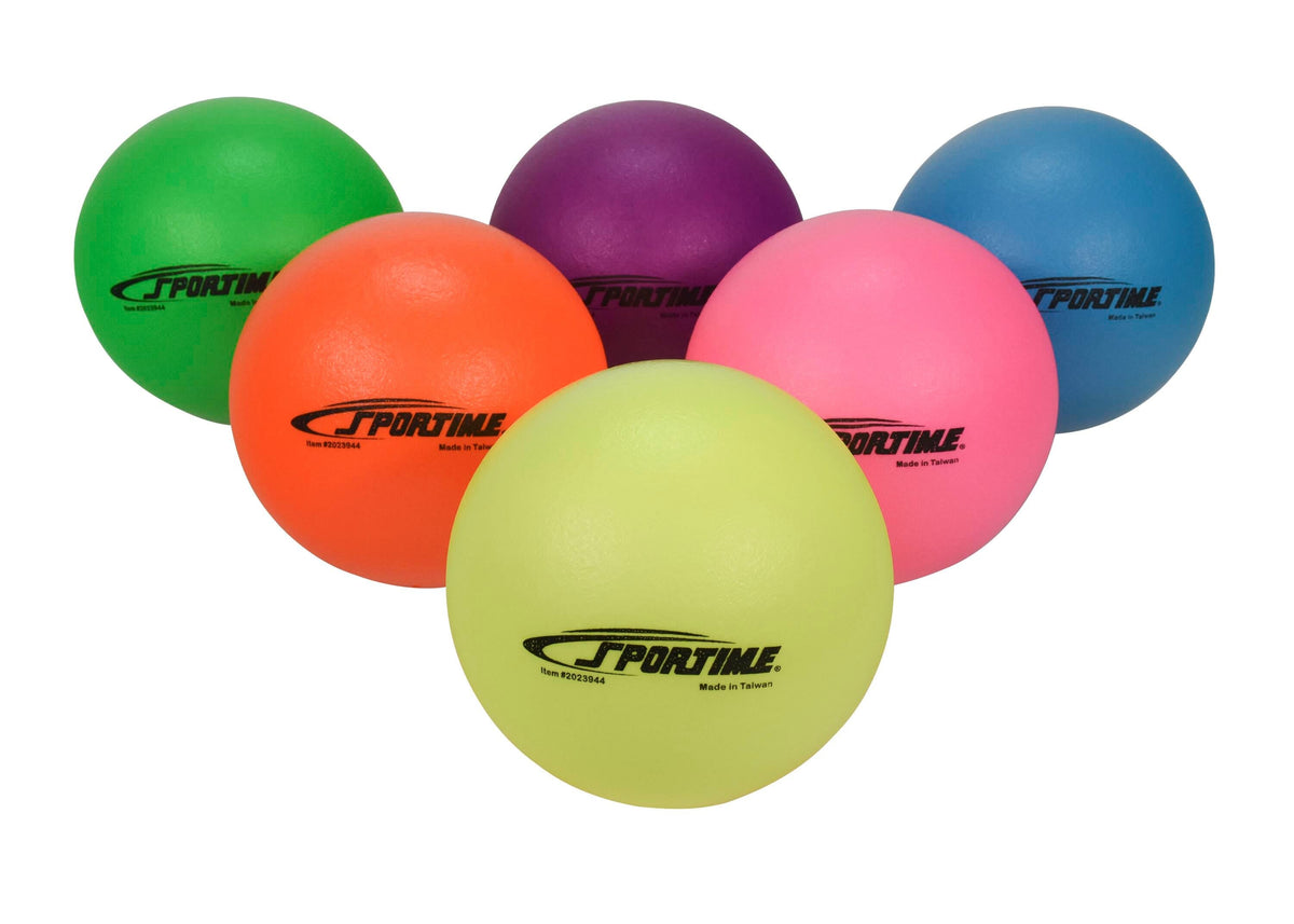 NEON TECHNO-COAT BALLS 6.25 INCHES MEDIUM - SET OF 6