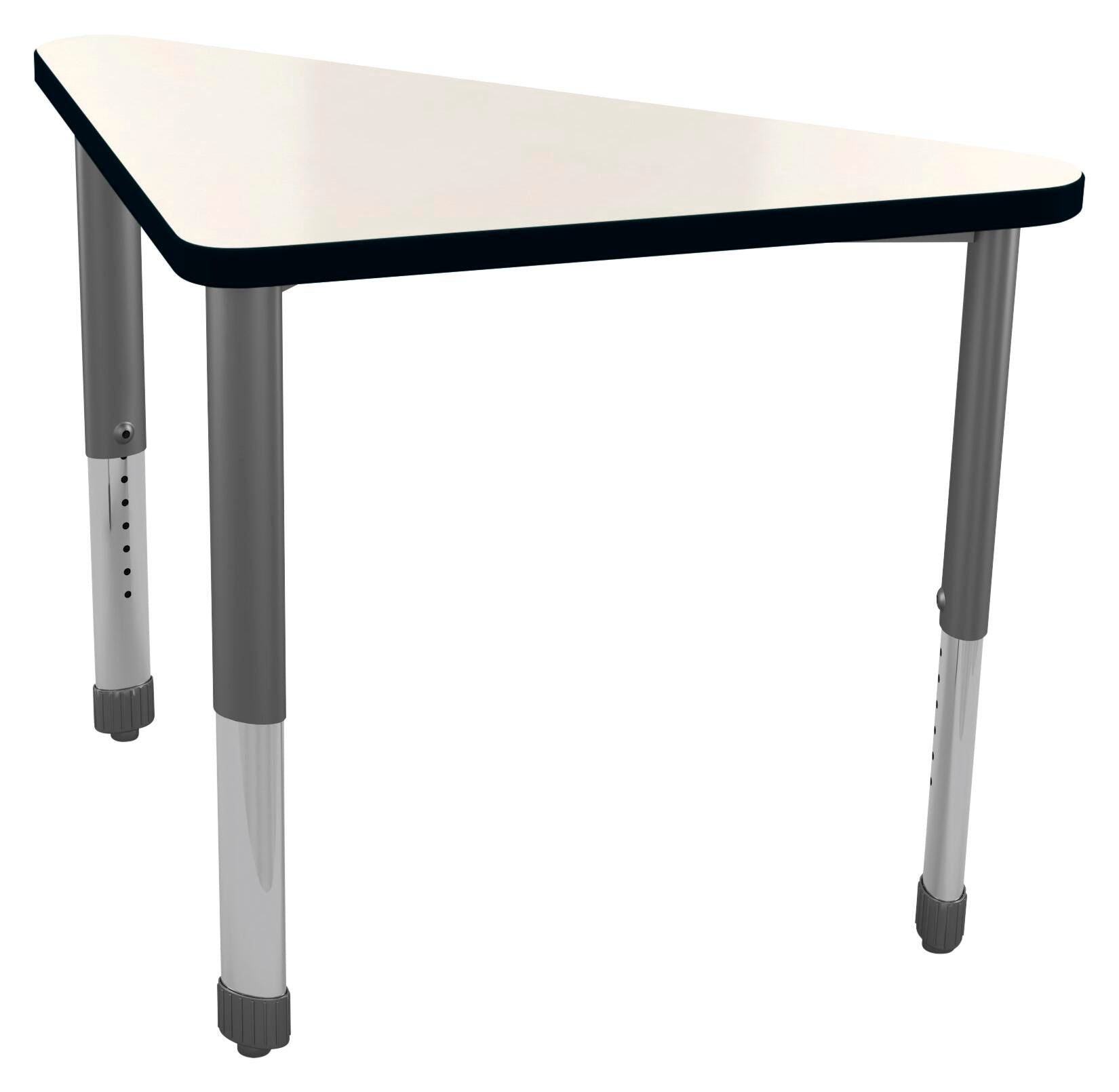 DESK - CLASSROOM SELECT - CONCORD - TRIANGLE - 41 W X 23-1/2 D - MARKERBOARD - T-MOLD - SPECIFY TOP COLOR - SPECIFY EDGE COLOR - NONE