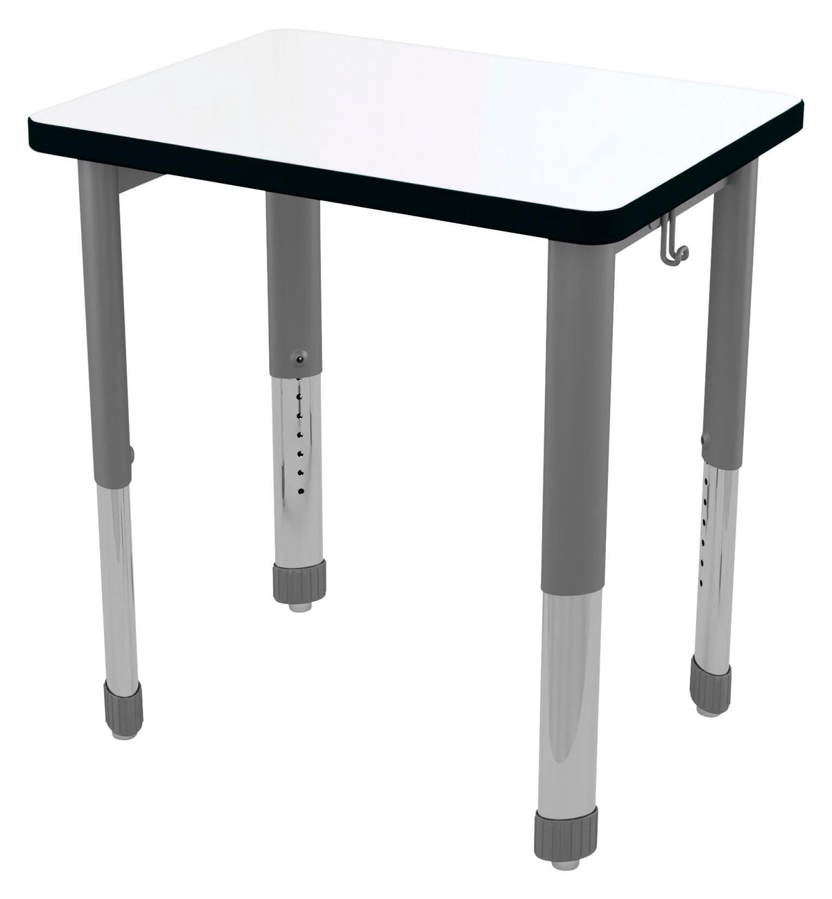 DESK - CLASSROOM SELECT - CONCORD - RECTANGLE - 27 W X 20 D - MARKERBOARD - T-MOLD - SPECIFY TOP COLOR - SPECIFY EDGE COLOR - TOTE RAILS