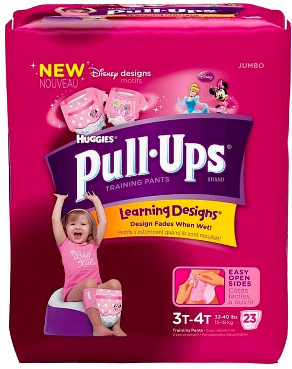 HUGGIES PULL UP PANTS TRAINING PANTS 3T-4T GIRLS 88/CS