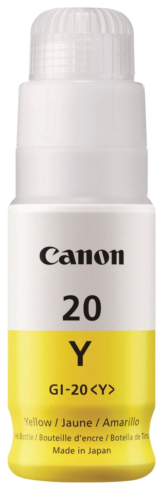 INK BOTTLE CANON MEGATANK GI-20 YELLOW CNMGI20YELLOW