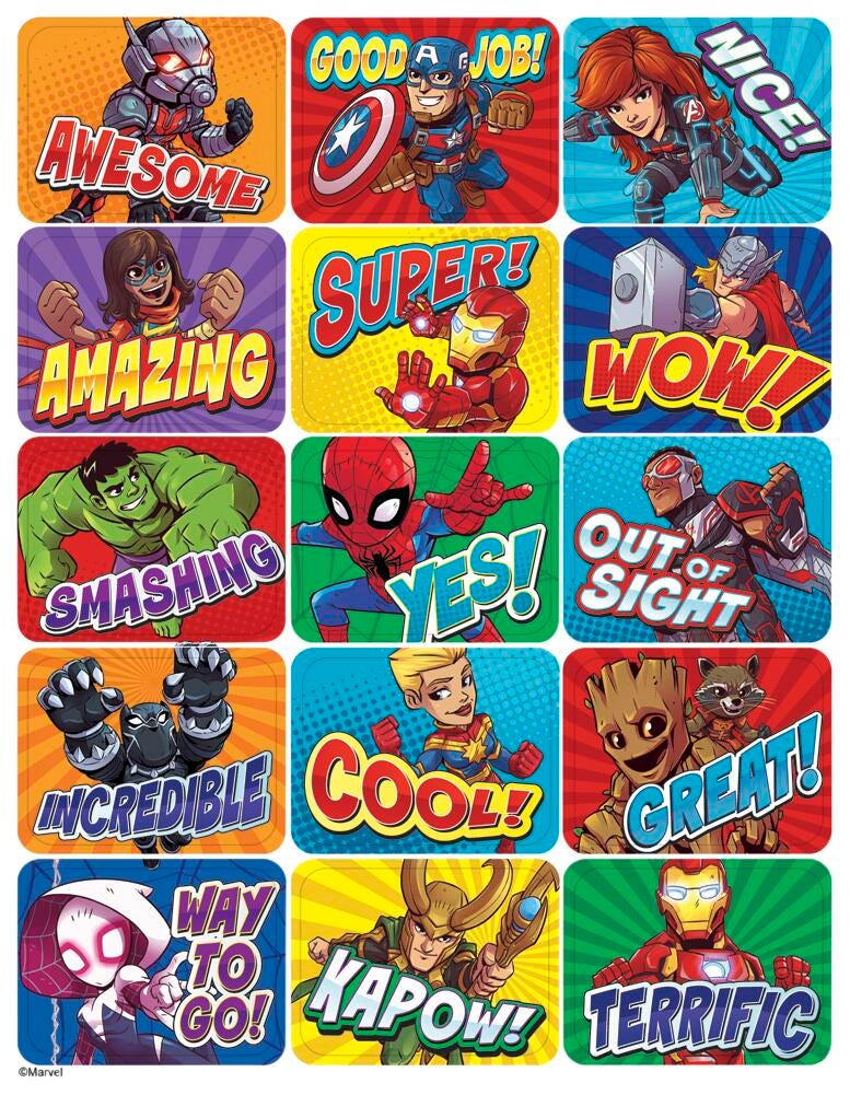 MARVEL SUPER HERO ADVENTURE SUCCESS STICKERS PACK OF 120