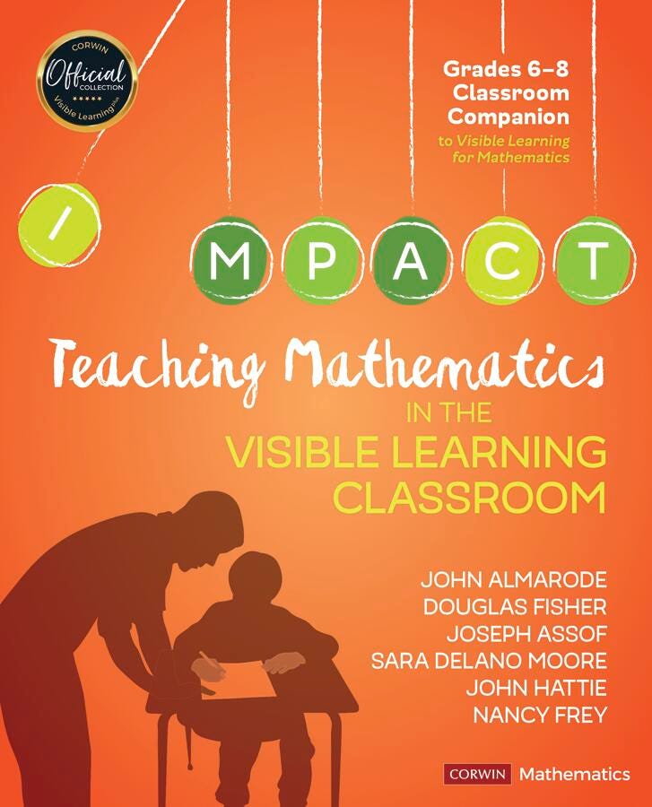 BOOK - TEACHING MATH IN VISIBLE LEARNING CLSRM GR 6-8