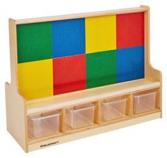 KIT ROOM DIVIDER MAGNETIC PANEL AND STD BUILDING GRIDS WITH 4 CLEAR TRAYS