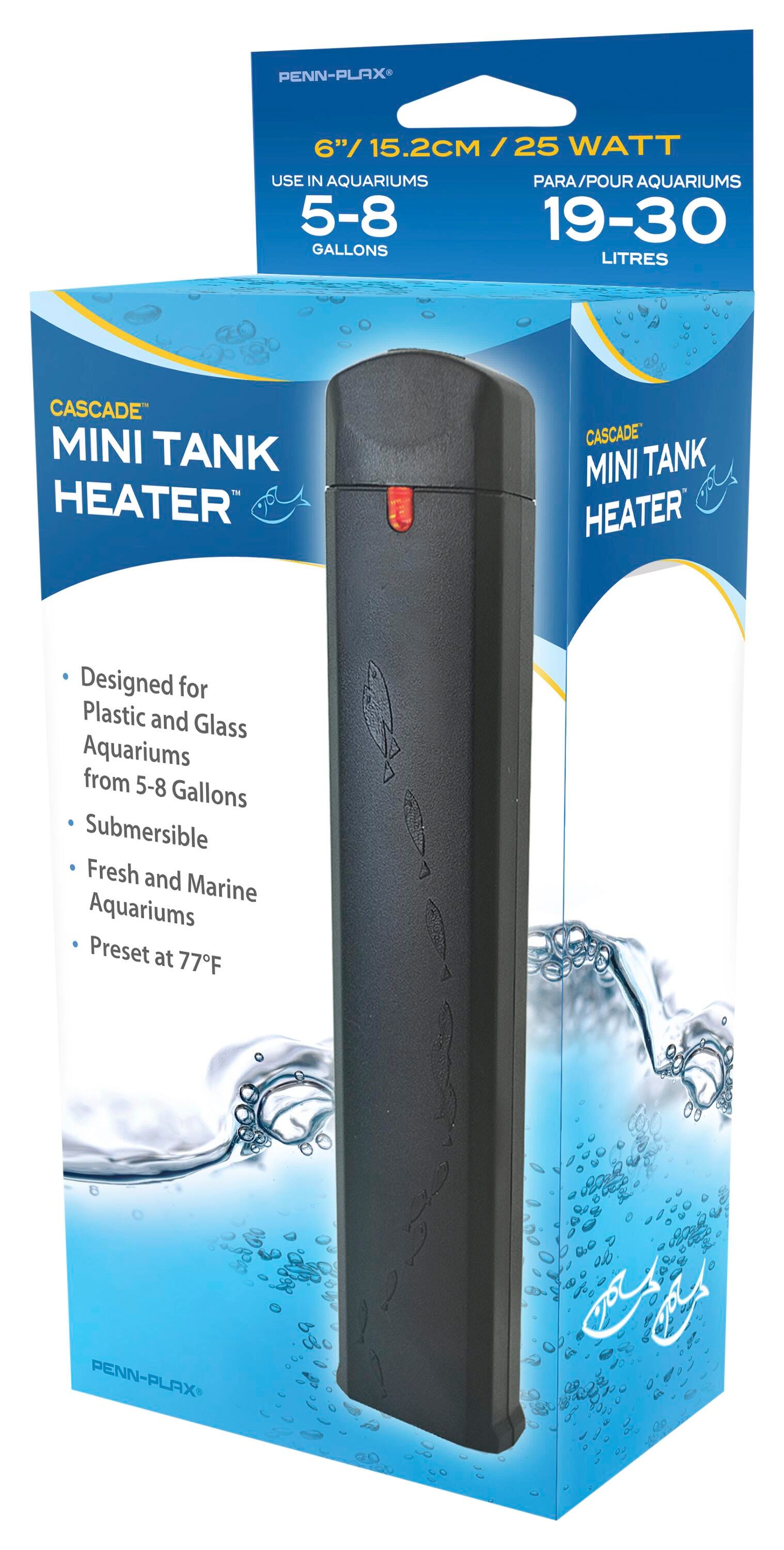 DISC-HEATER AQUARIUM MINI 6IN 25W