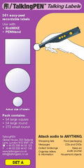 RECORDABLE LABELS - TALKING SET A S/381 LABELS