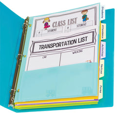 DIVIDER 5 TAB 8.5X11 IN ASST COLORS CLI07650