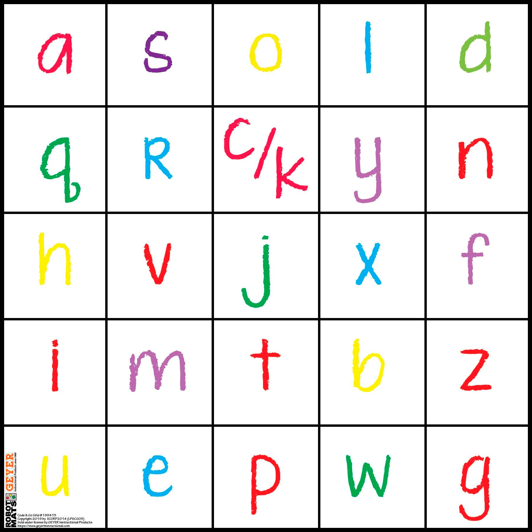 MAT CODE AND GO LETTERS