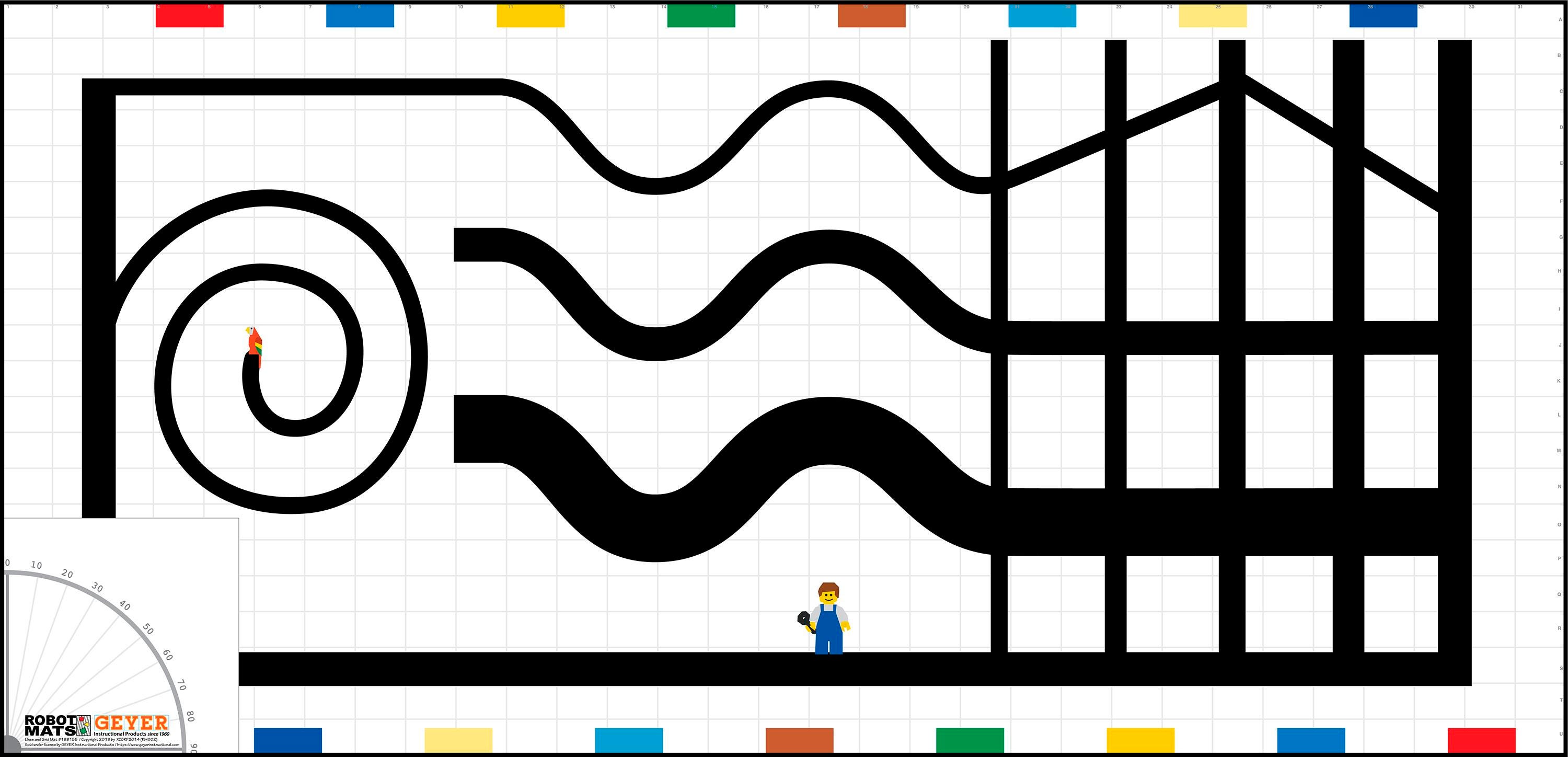 MAT LINE FOLLOWING SKILLS ROBOTICS