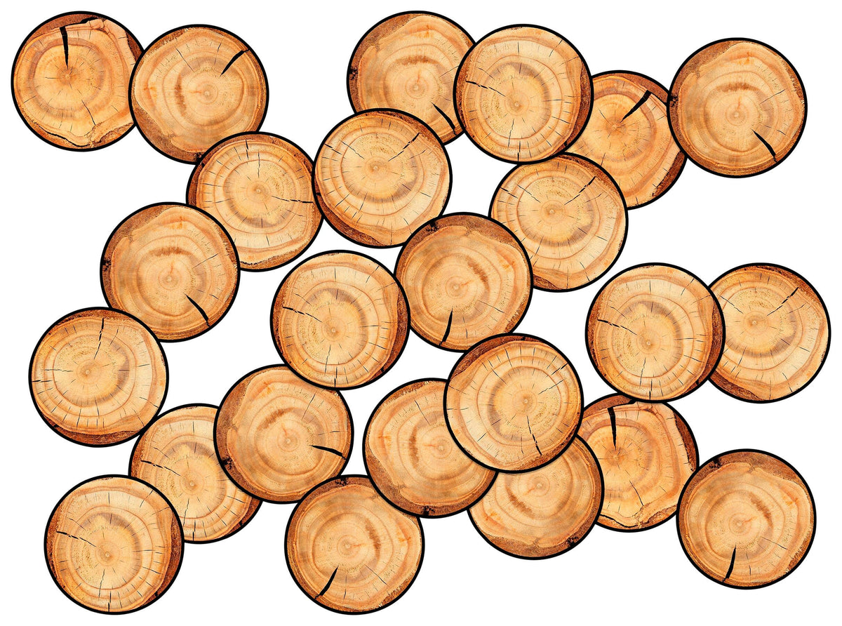 CHILDCRAFT SEATING STUMP ROUNDS - 16 IN X 16 IN - SET OF 24
