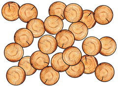 CHILDCRAFT SEATING STUMP ROUNDS - 16 IN X 16 IN - SET OF 24
