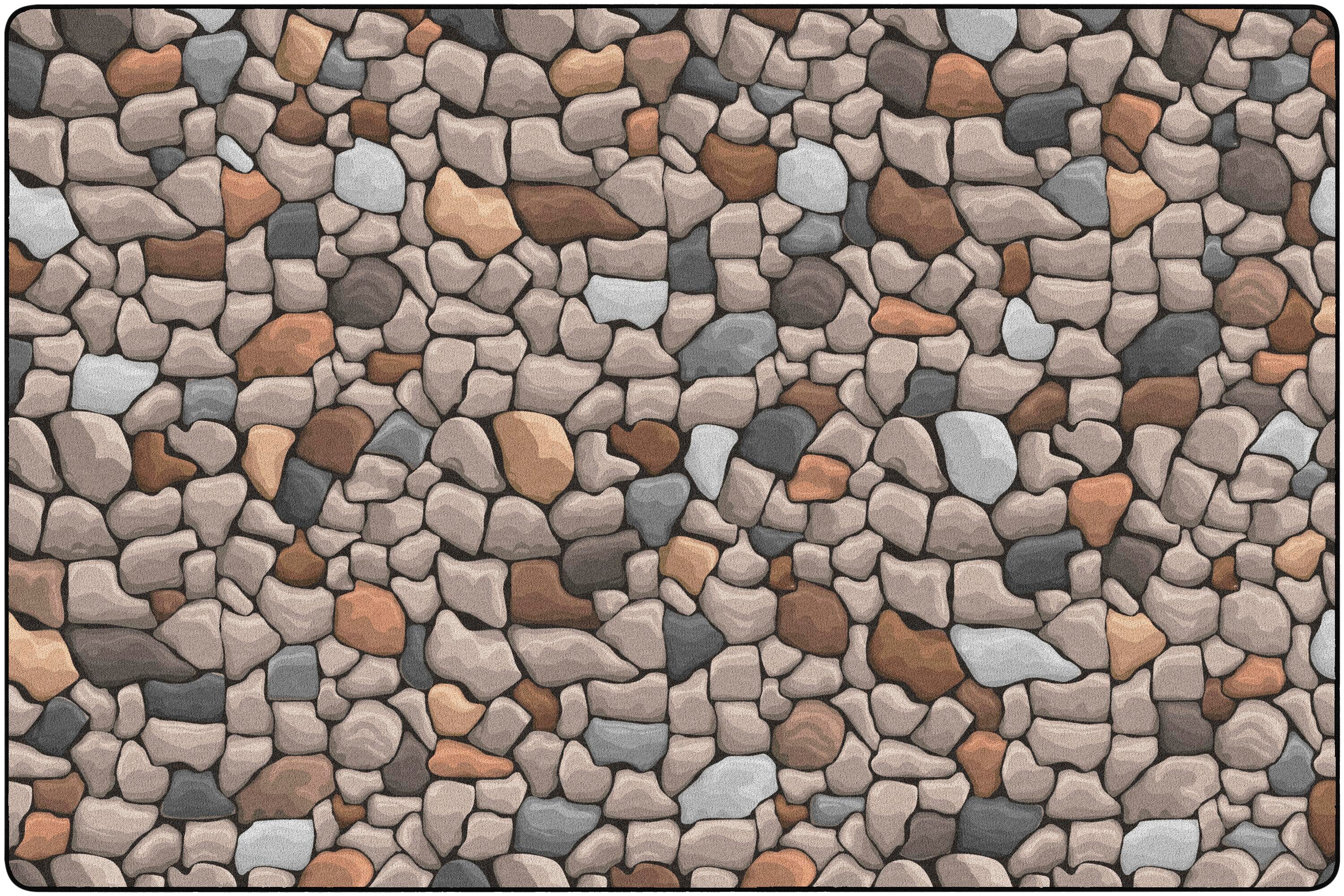CHILDCRAFT - CARPETS - ROCK PICTURE PHOTOFUN - RECTANGLE - 4 FT X 6 FT - SPECIFY CARPET COLOR