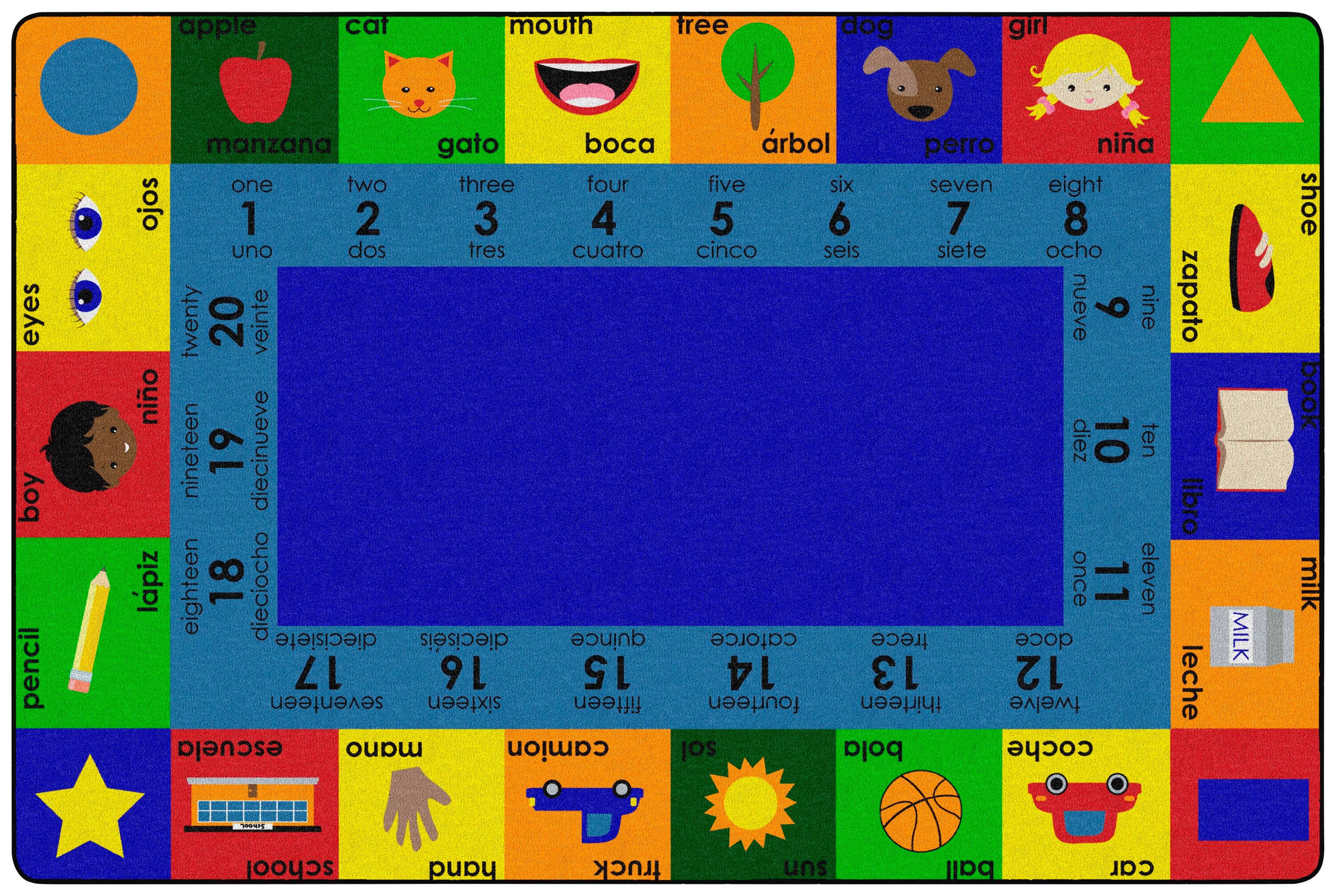 CHILDCRAFT - CARPETS - BILINGUAL - RECTANGLE - 6 FT X 9 FT