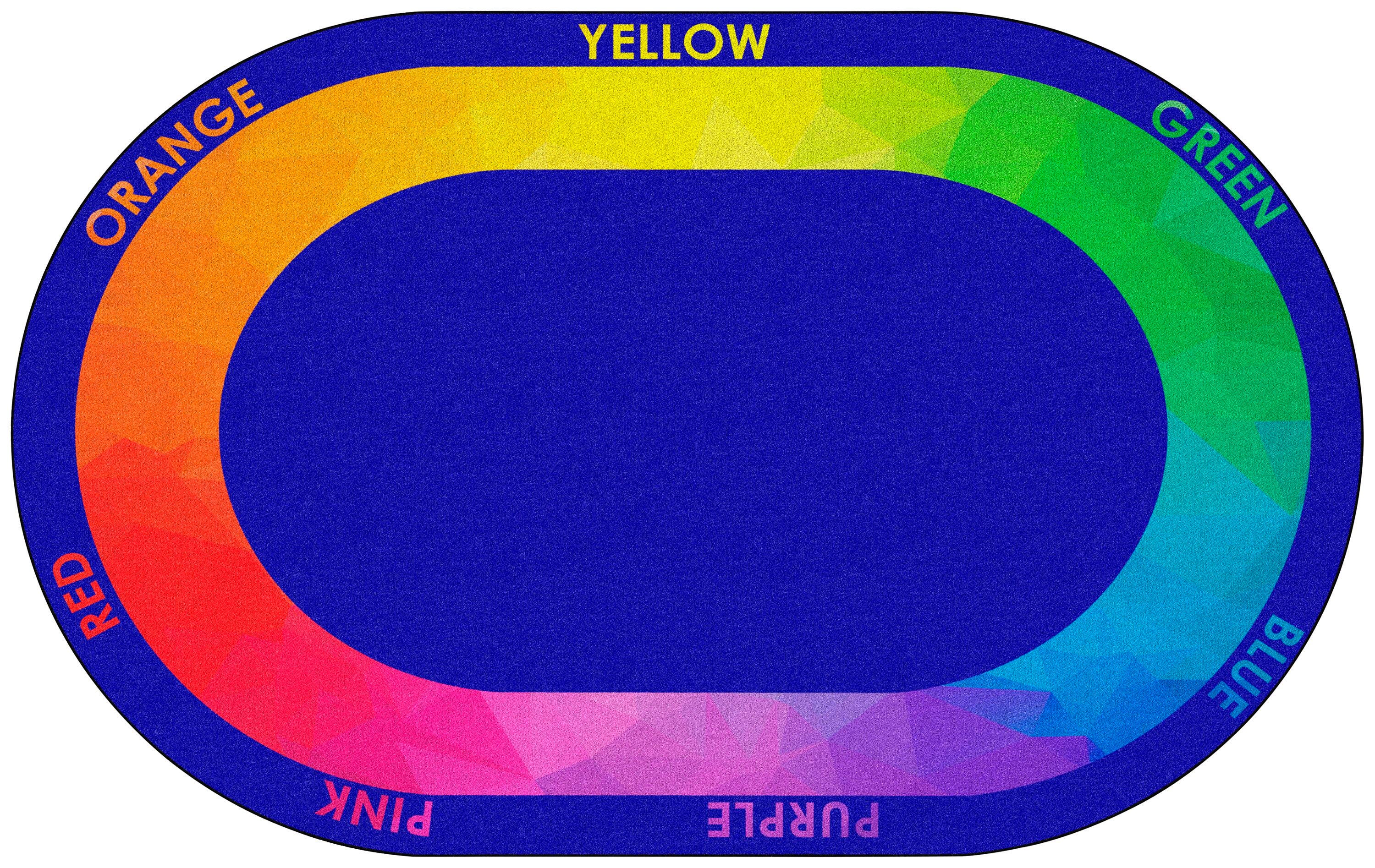 CHILDCRAFT - CARPETS - COLOR WHEEL - OVAL - 6 FT X 9 FT