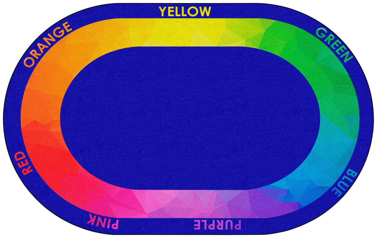 CHILDCRAFT - CARPETS - COLOR WHEEL - OVAL - 6 FT X 9 FT