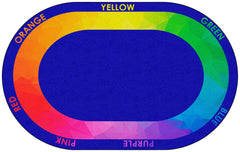 CHILDCRAFT - CARPETS - COLOR WHEEL - OVAL - 6 FT X 9 FT