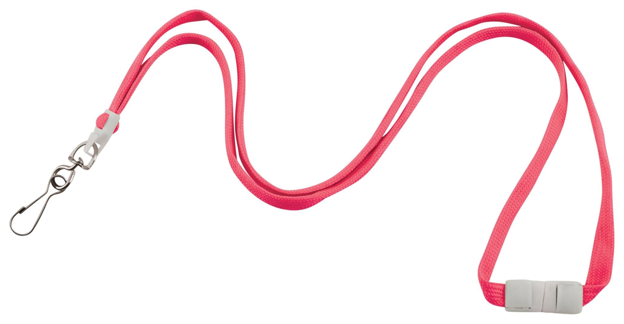 LANYARD W HOOK BKWY NEON PINK 12PK AVT97587