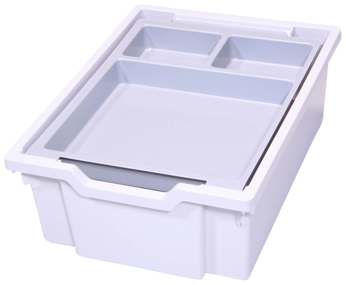 GRATNELLS MOLDED 3 SECTION INSERT FOR F1 TRAY - 1 LARGE/2 SMALL SECTIONS - GRAY