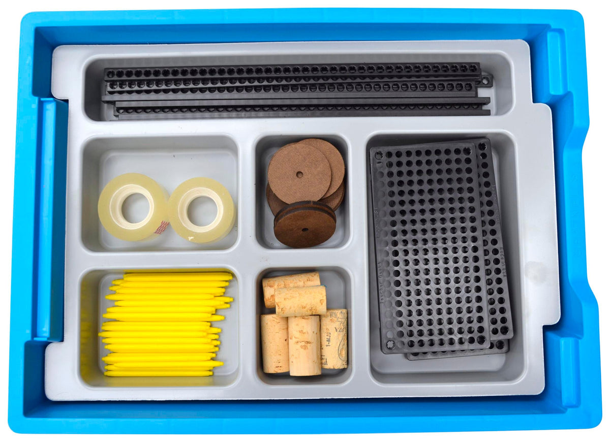 GRATNELLS MOLDED 6 SECTION MIXED SIZE INSERT FOR F1 TRAY - PACK OF 6 - GRAY