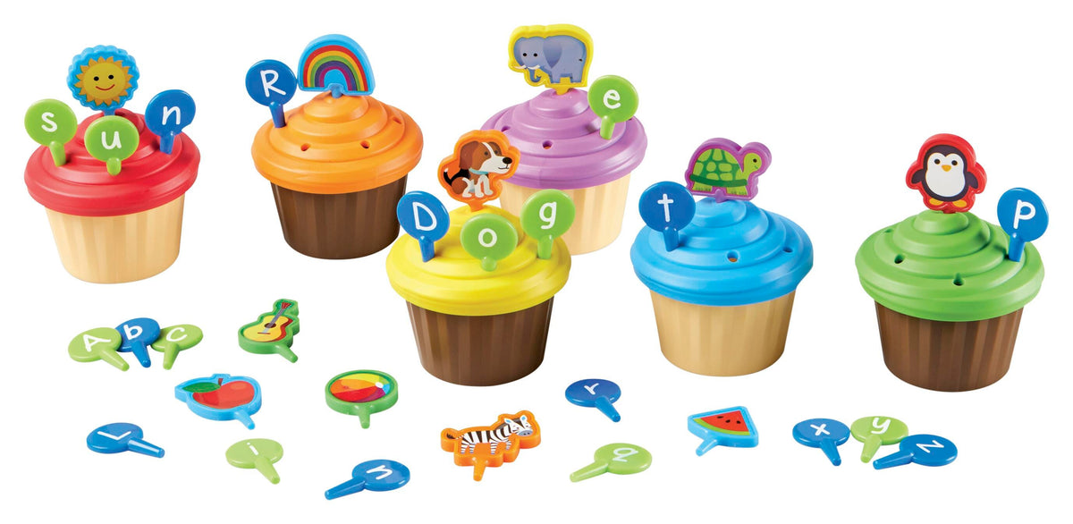 ALPHABET - PARTY CUPCAKES S/6 GR PREK