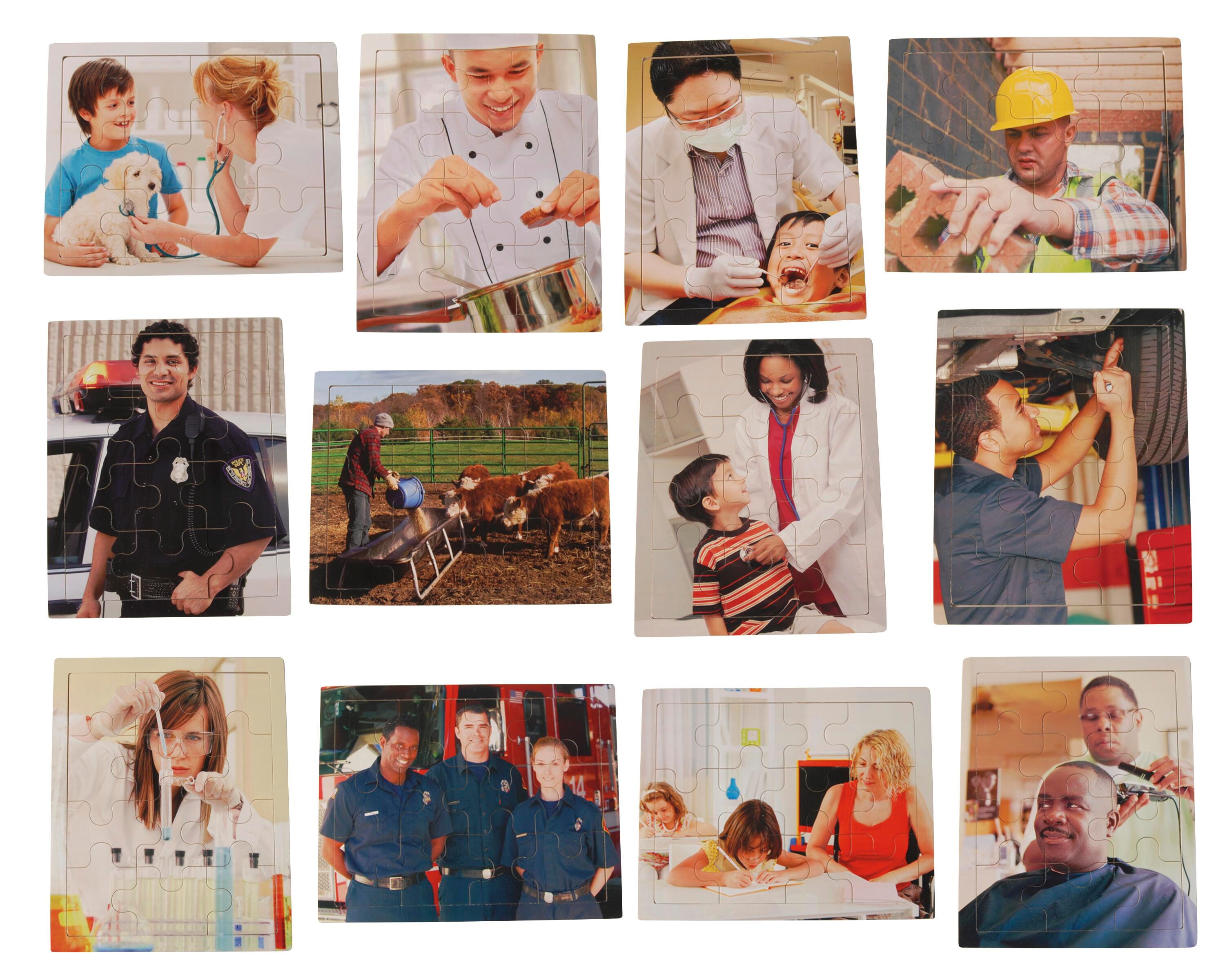 REAL PHOTO CAREERS PUZZLE SET