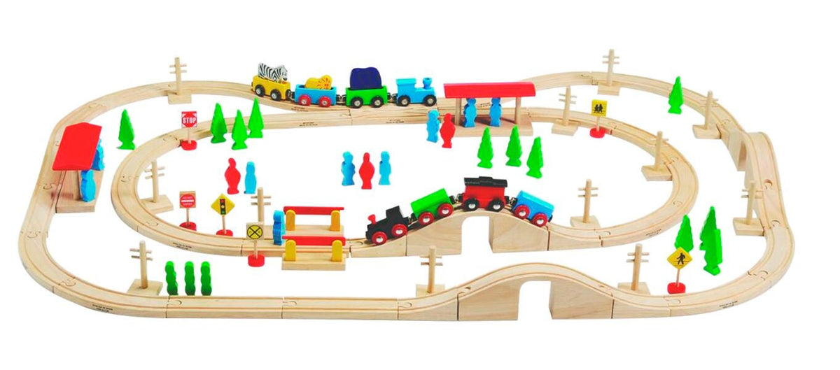 MAGNETIC WOOD TRAIN SET
