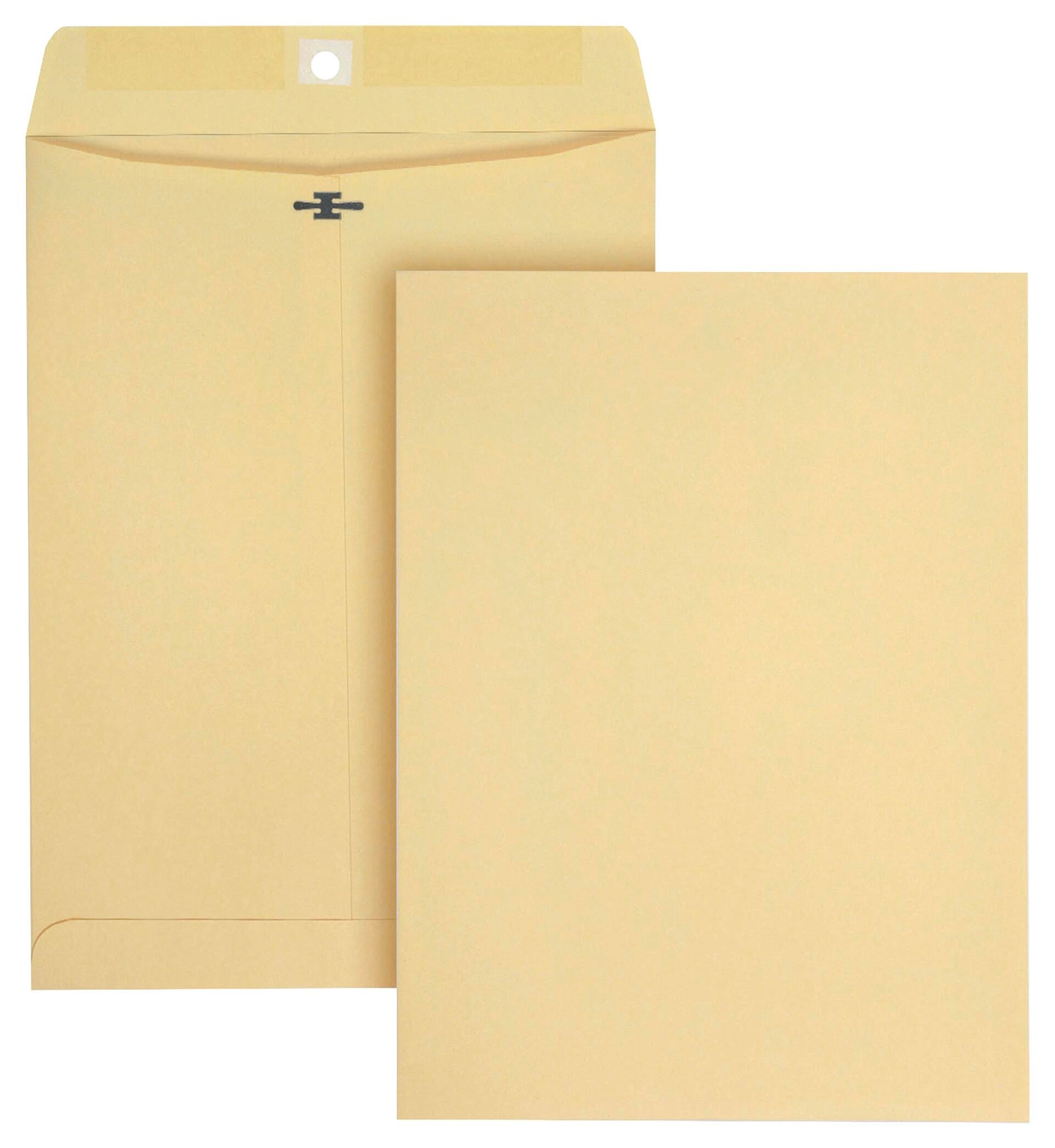 ENVELOPE CLASP 9X12 IN MANILA QUA38490 BX OF 100