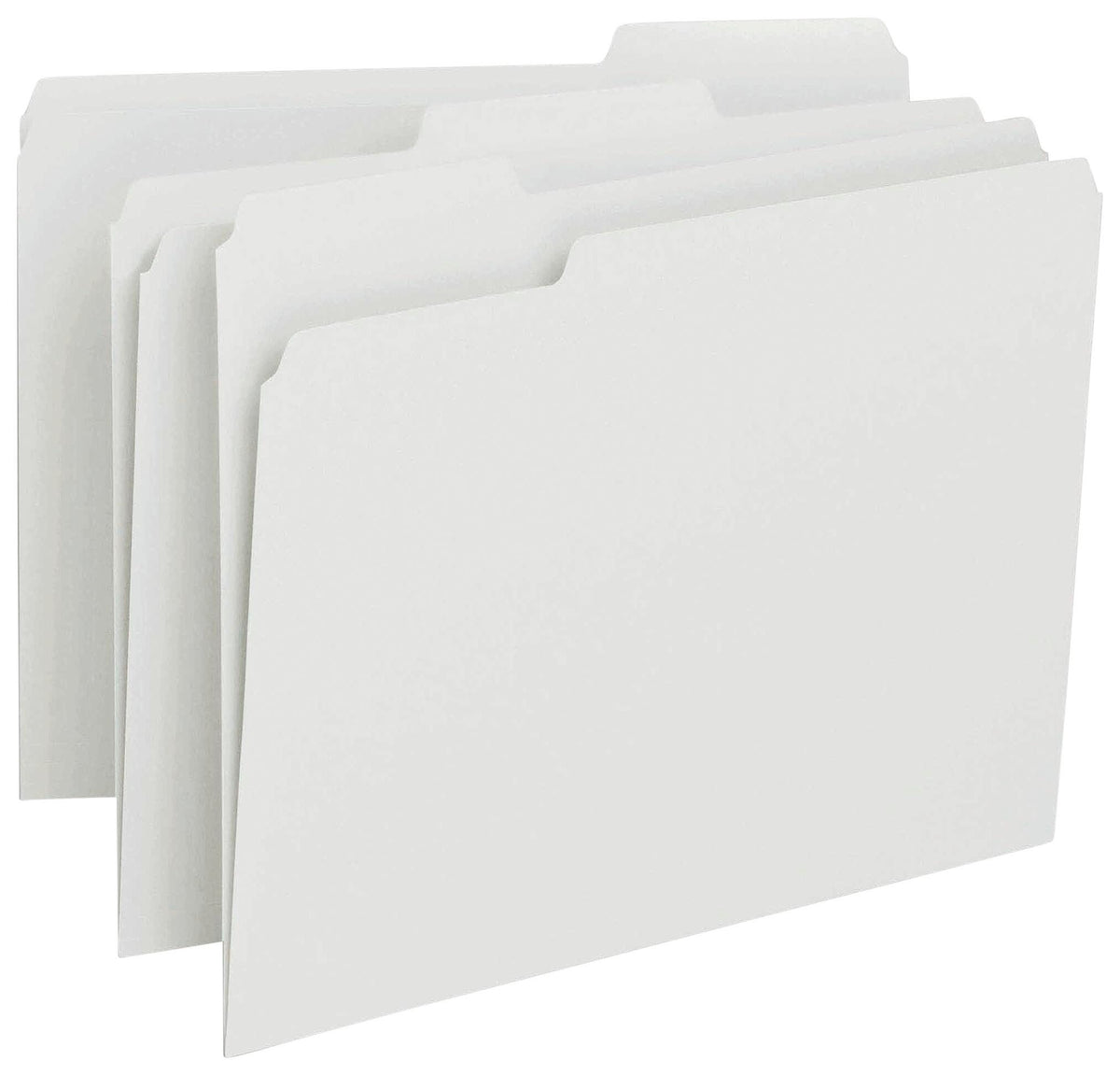 FILE FOLDER LETTER 1/3 CUT WHITE PK OF 100 SMD12843
