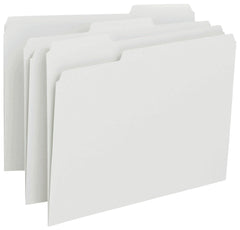 FILE FOLDER LETTER 1/3 CUT WHITE PK OF 100 SMD12843