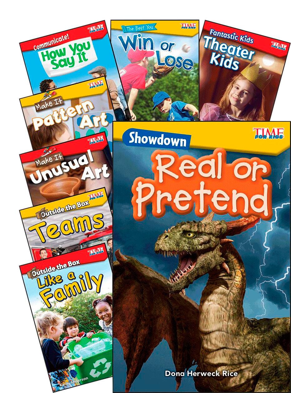BOOKS - TIME FOR KIDS INFO TEXT - SET A SET OF 8 GR K-1