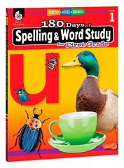 WORKBOOK 180 DAYS SPELLING/WORD STUDY GR 1