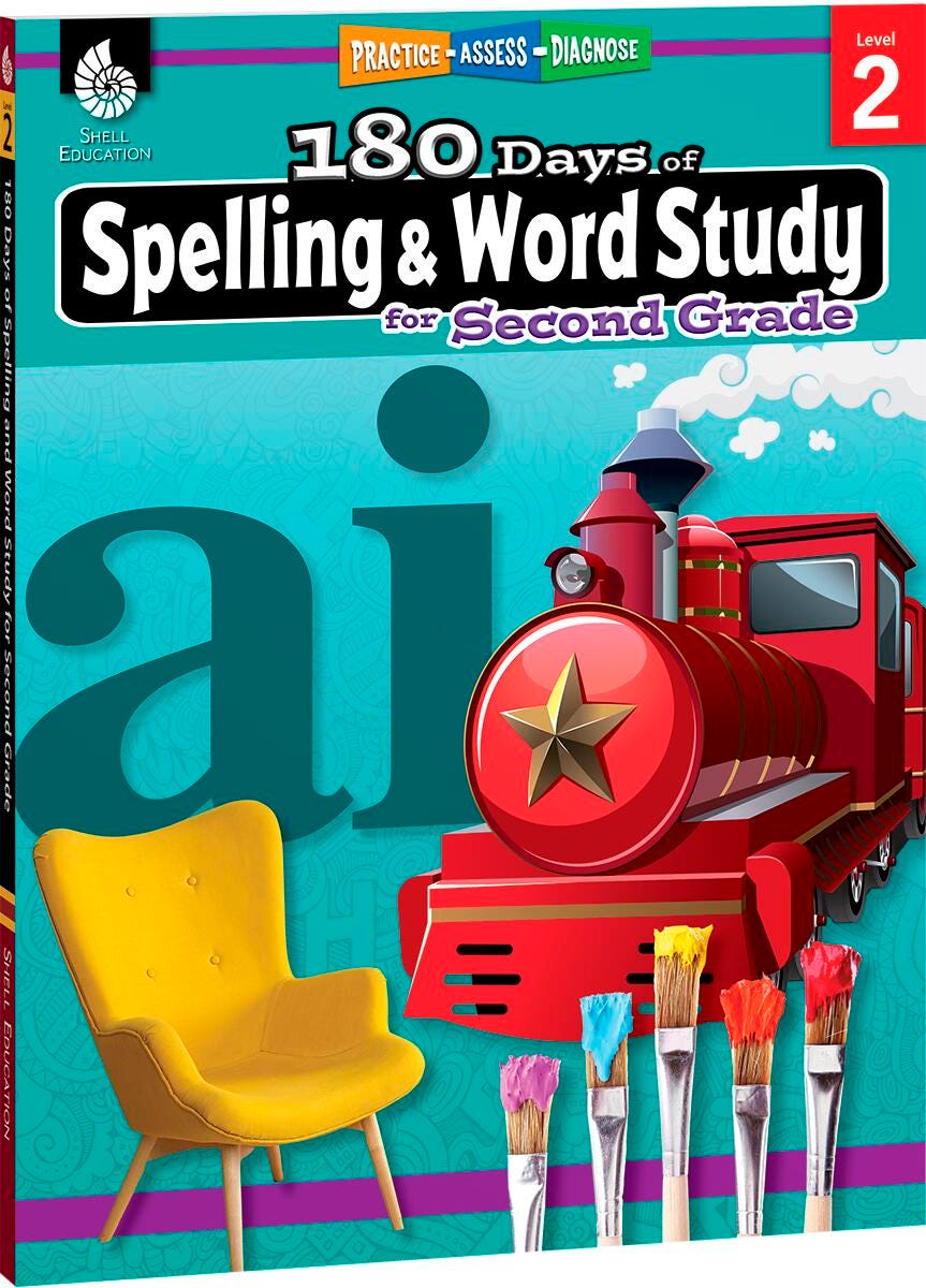 WORKBOOK 180 DAYS SPELLING/WORD STUDY GR 2