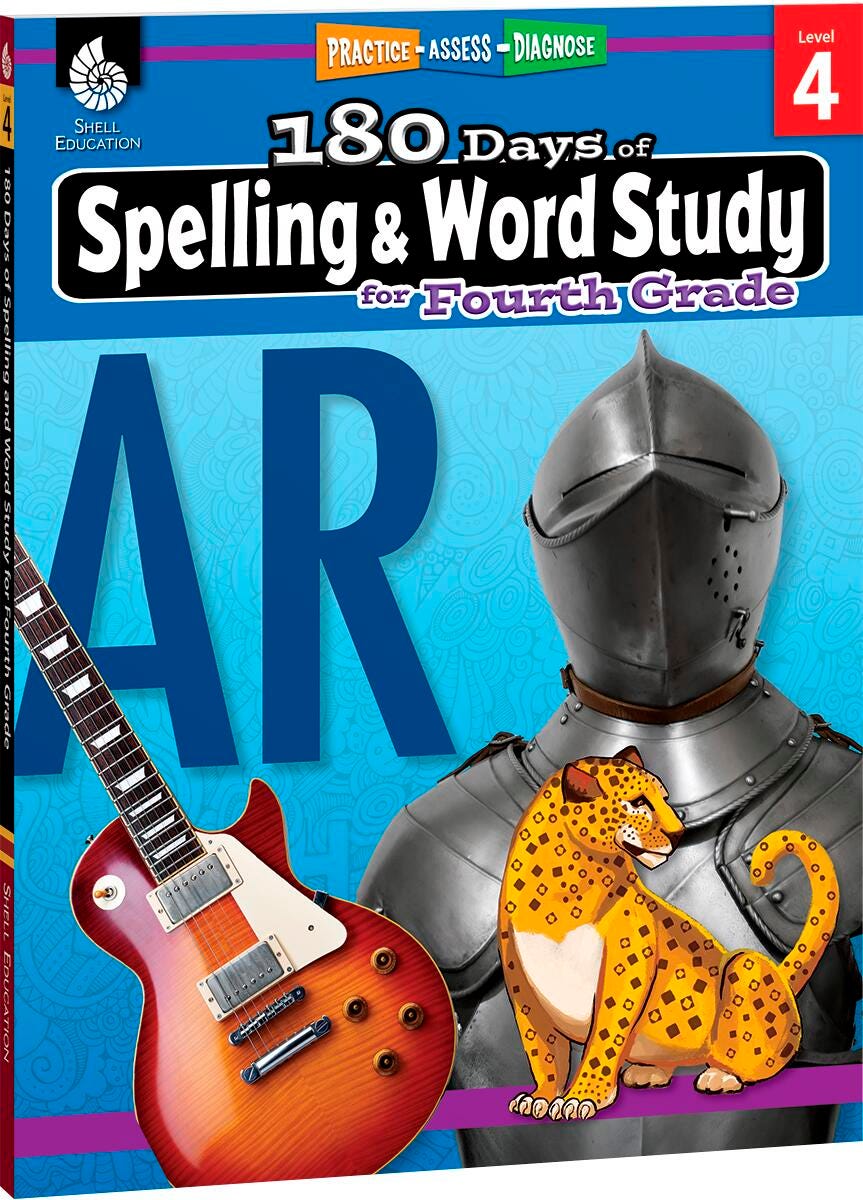 WORKBOOK 180 DAYS SPELLING/WORD STUDY GR 4