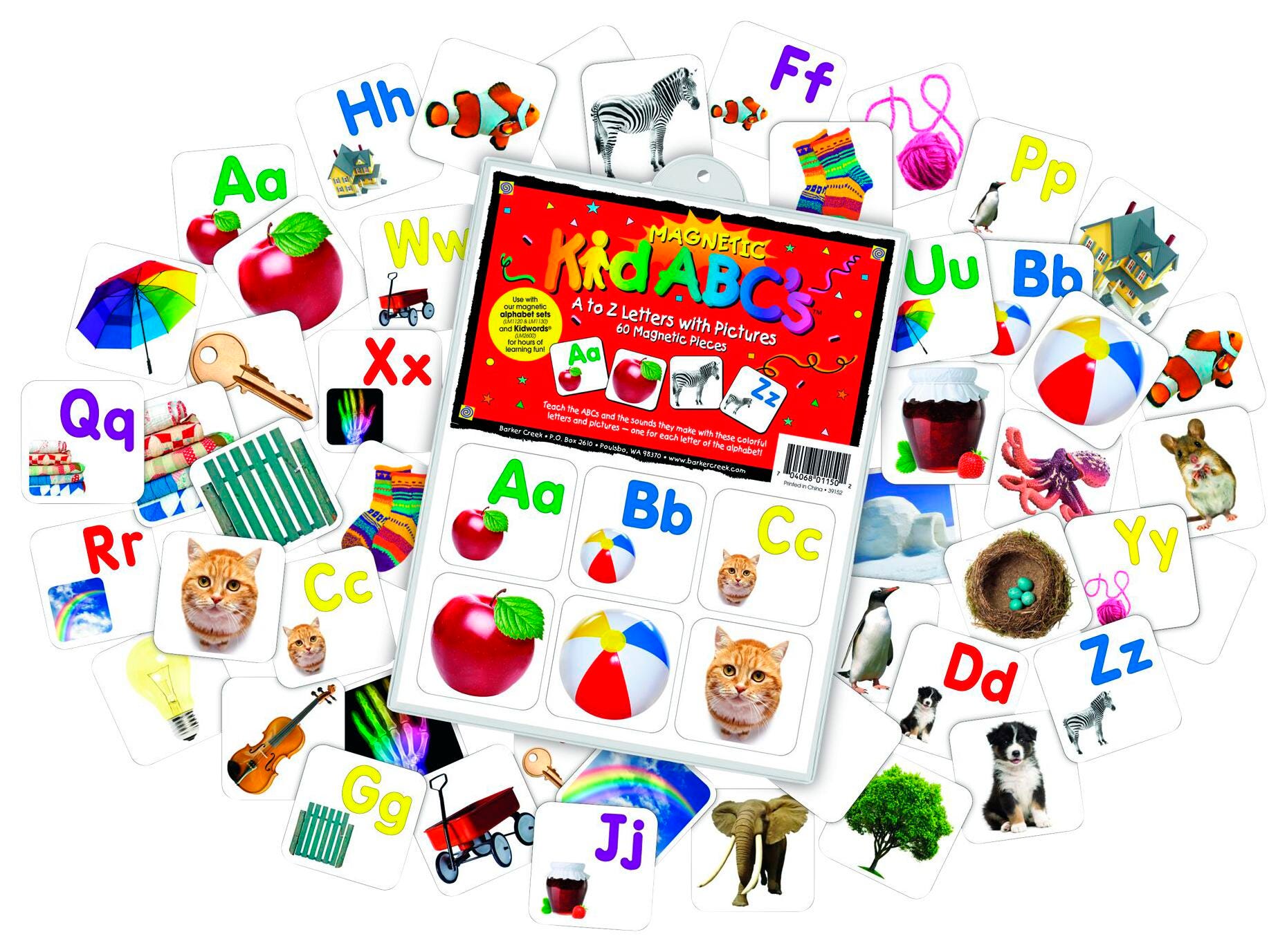 MAGNETS - LETTERS WITH PICTURES S/60