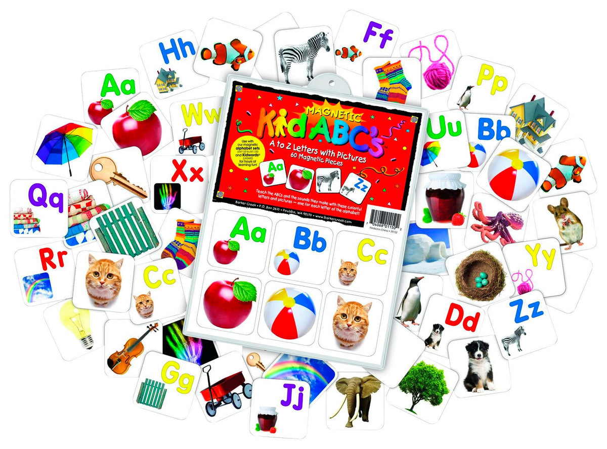 MAGNETS - LETTERS WITH PICTURES S/60