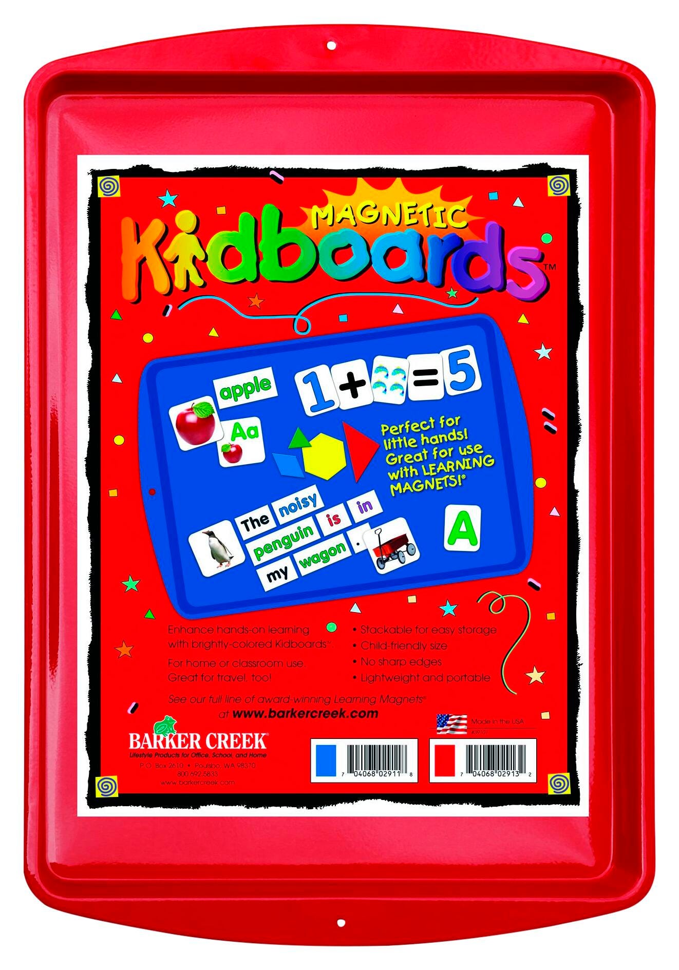 MAGNETS - KID BOARD RED PK/1