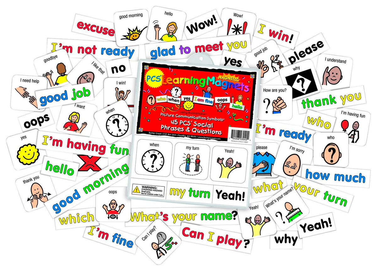 MAGNETS - SCHOOL PHRASES AND QUESTIONS
