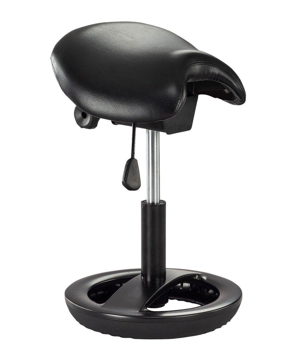 DISC - ACTIVE STOOL SAFCO SADDLE SEAT - BLACK