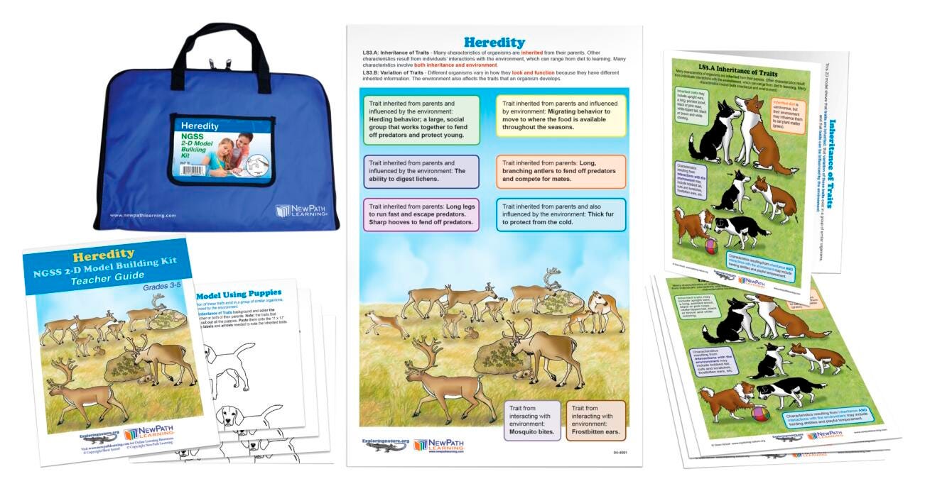 KIT HEREDITY NGSS 2D MODEL BUILDING