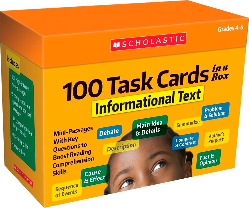 CARDS - 100 TASK CARDS INFORMATION TEXT