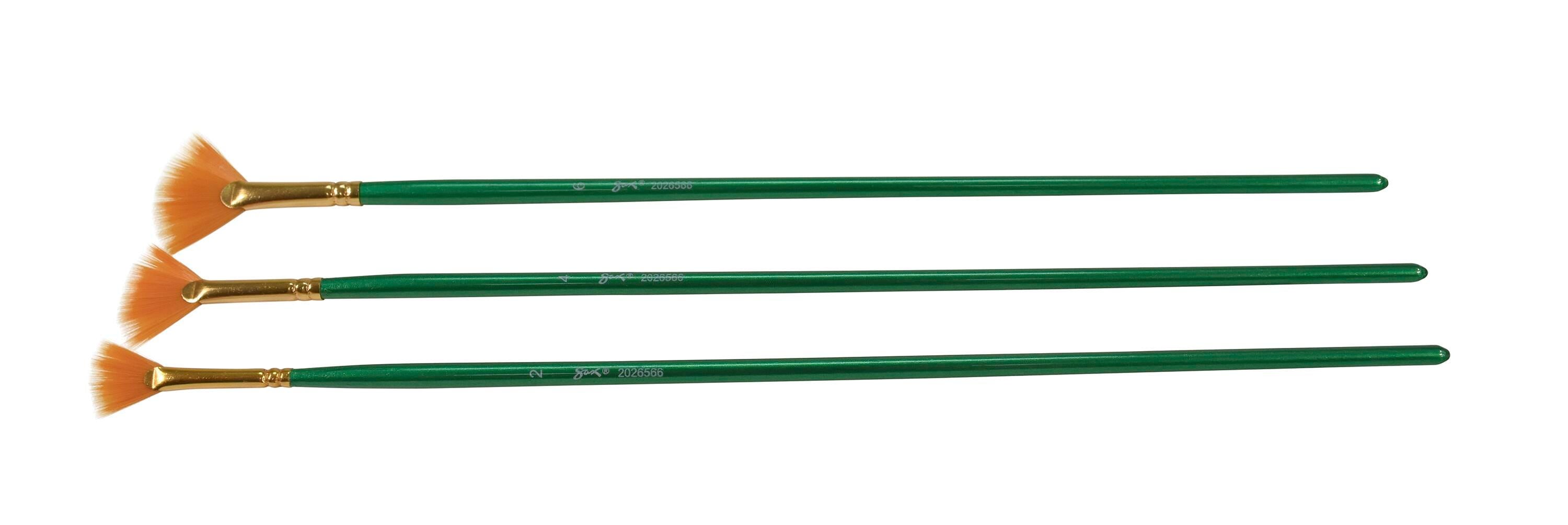 BRUSH OPTIMUM GOLDEN TAKLON LH FAN BLENDER SET OF 3