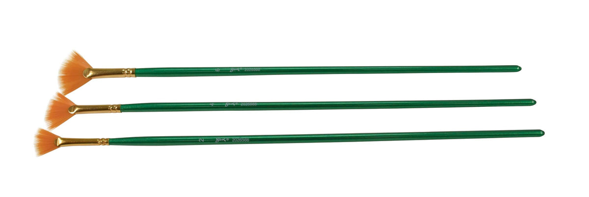 BRUSH OPTIMUM GOLDEN TAKLON LH FAN BLENDER SET OF 3